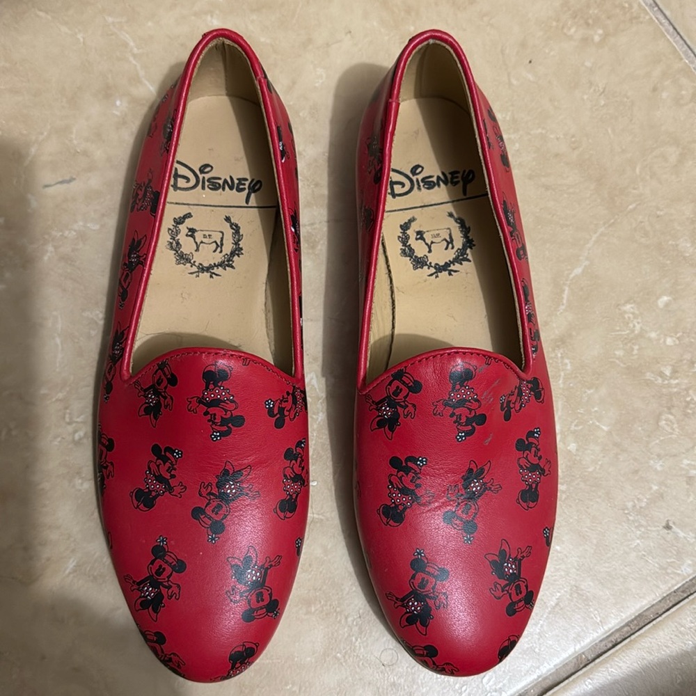 Del Toro Limited Edition Minnie Mouse leather loafers